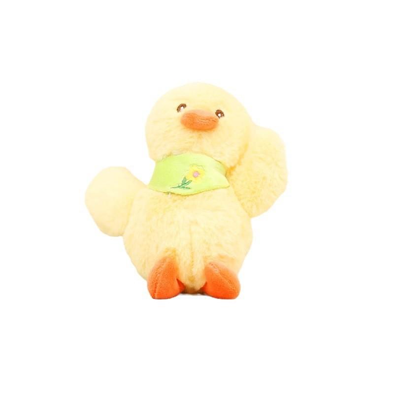 Adorable Yellow Duck Plush Toy Keychain Cute Cartoon Duck Doll Couple Bag Charm