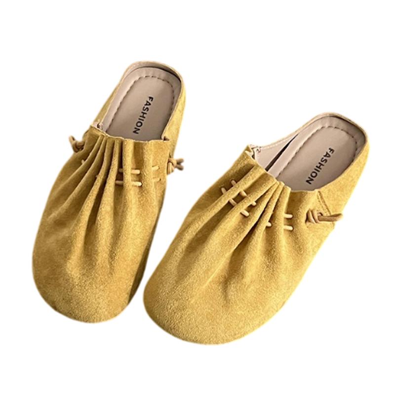 Baleríny Dámské pantofle Ležérní boty s páskem přes patu Módní nazouváky Letní dámské společenské boty Trend 2025 Značkové designové dámské boty