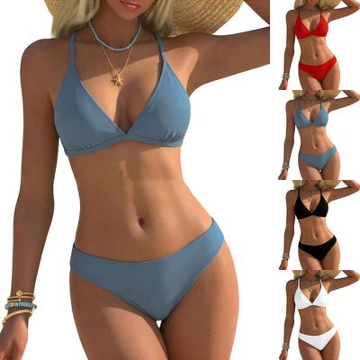 Women's Fashionable And Sexy Design Vest With Shoulder Straps Sexy Two-piece Swimsuit