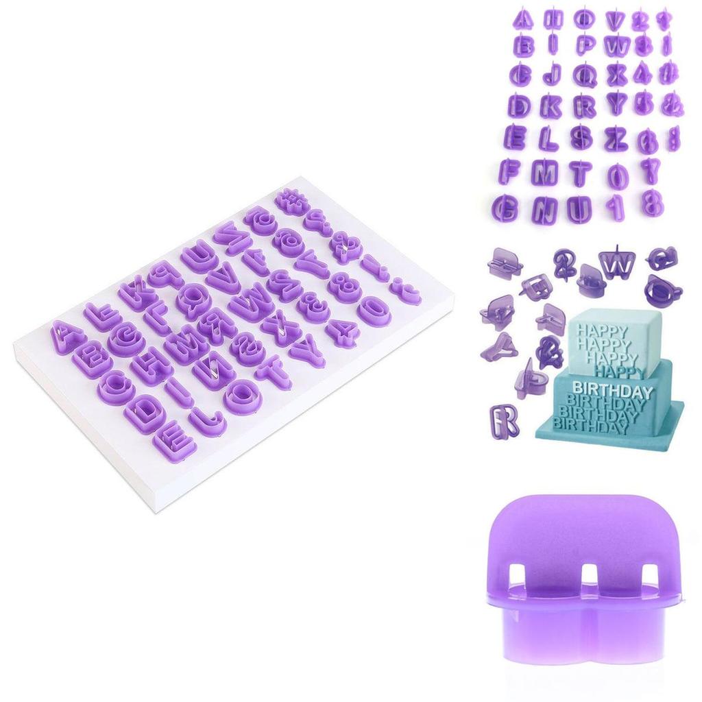 Cutter 40pcsset Icing Mold Mould Alphabet Number Letter Fondant Cake Decorating