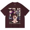 230 Gsm 100% Cotton Jujutsu Kaisen V47 Toji Print Unisex Heavy Cotton T Shirt