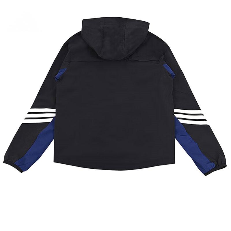 Adidas Hooded Zip Jacket Striped Black Kids jackets JL6909