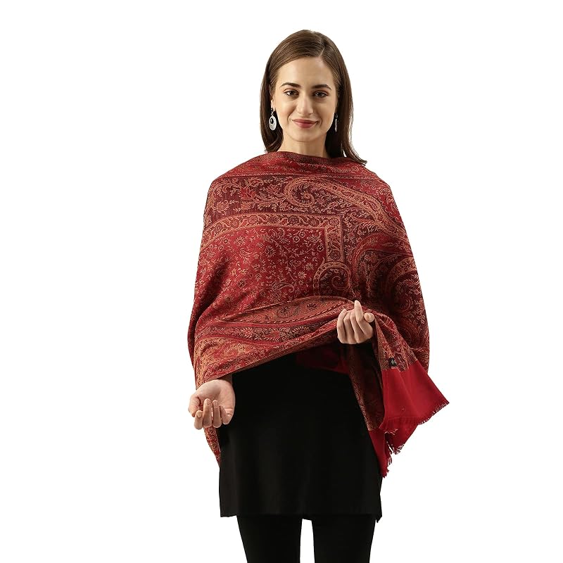 Pashmoda Women Shahnaz Antique Jamawar Shawl (Size: 101 X 203 Cm)