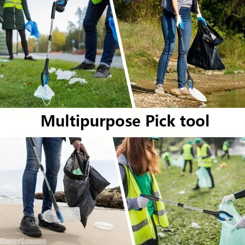 32 Inch Garbage Picker Gripper with 360 ° Rotating Clip Lightweight Heavy-Duty Elderly Gripper Household Cleaning Tools