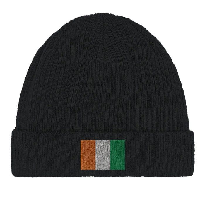 Bonnet Drapeau Côte d'Ivoire en Noir