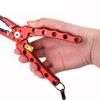 Aluminum Alloy Lure Pliers Controller Upper Ring Open Loop Cut Wire Clamp with Lock Fishing Clamp Fishing Tool