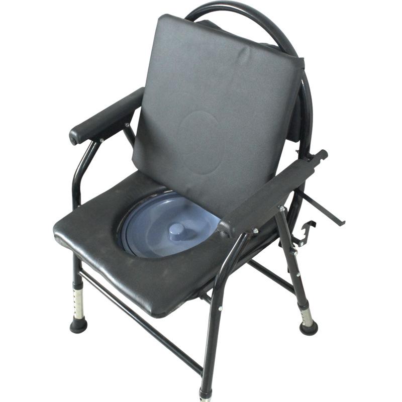 Adjustable Foldable Elderly Bathing Commode Chair