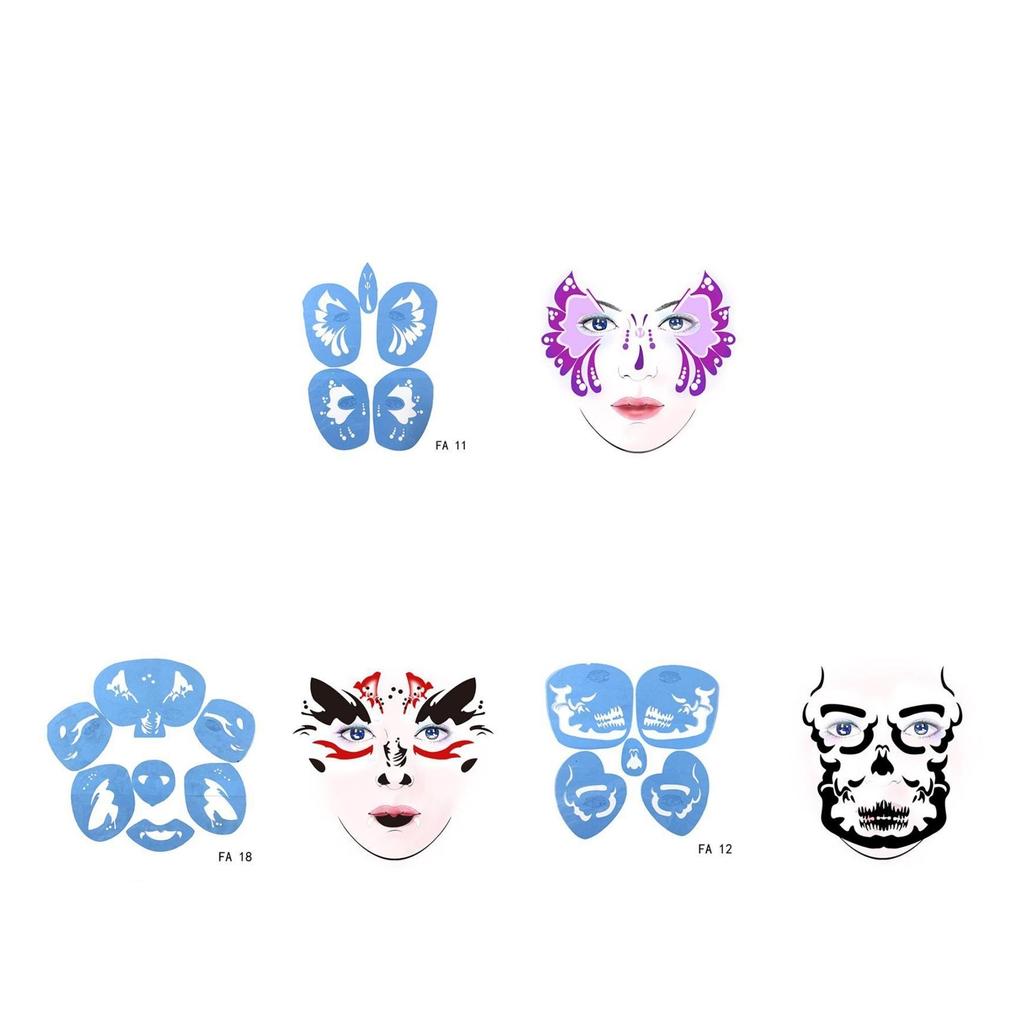 Paint Template For Halloween Festival Makeup