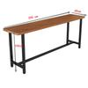 Nordic Solid Wood High Bar Table and Stool Set for Milk Tea Shops