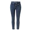 Women Elastic Butto Tassel Loose  Denim Casual Small Feet  Slim Fit Jeans