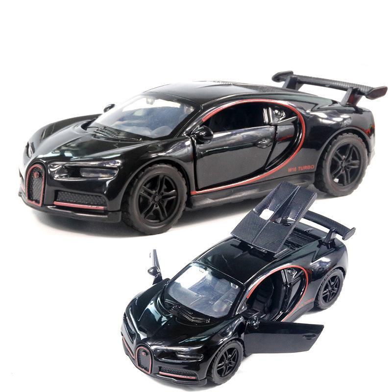 "Children's Off-Road Alloy Car Models with Open Doors - Sports Car Cake Decorations and Gifts for Boys"