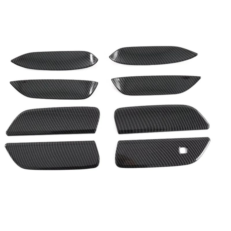 LHD RHD For BYD ATTO 1 Dolphin EA1   ABS Carbonfiber Black Outer Door Handle Door Bowl Catch  Exterior Decorate Sticker