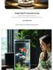 Round Acrylic Ultra-White Fish Tank - Transparent, Drop-Proof, Small Desktop Goldfish Tank