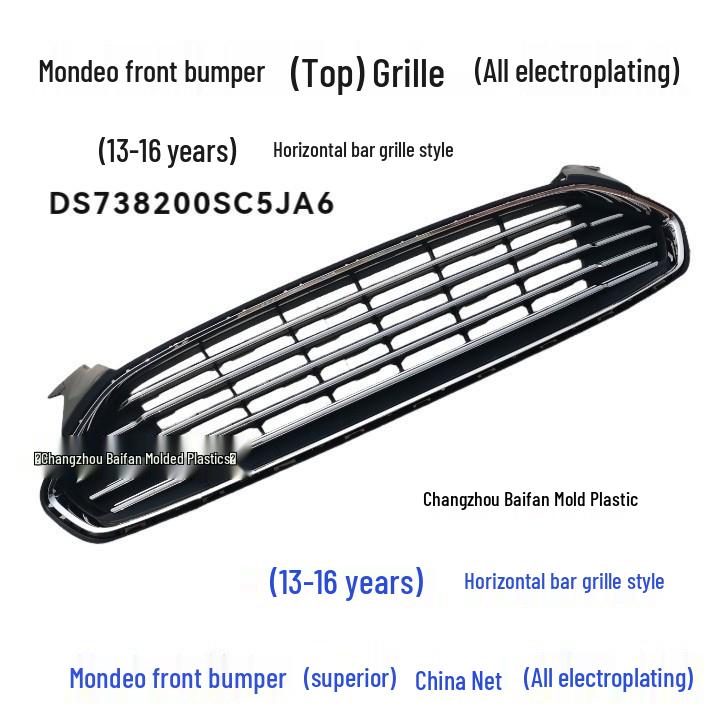 Chrome Front Grille for 2013-2016 Mondeo Front Bumper