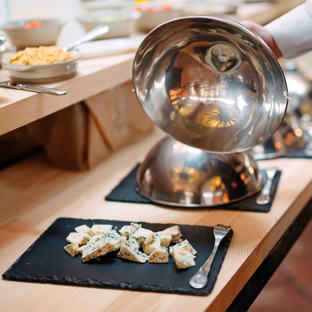 Tray with a Shade Lid Steel Plate Serving Platter 26cm