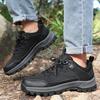Autumn and Winter Large Size 48 New Outdoor Hiking Shoes Non-slip Men's Leather Waterproof Sports and Leisure Hiking Men's Shoes