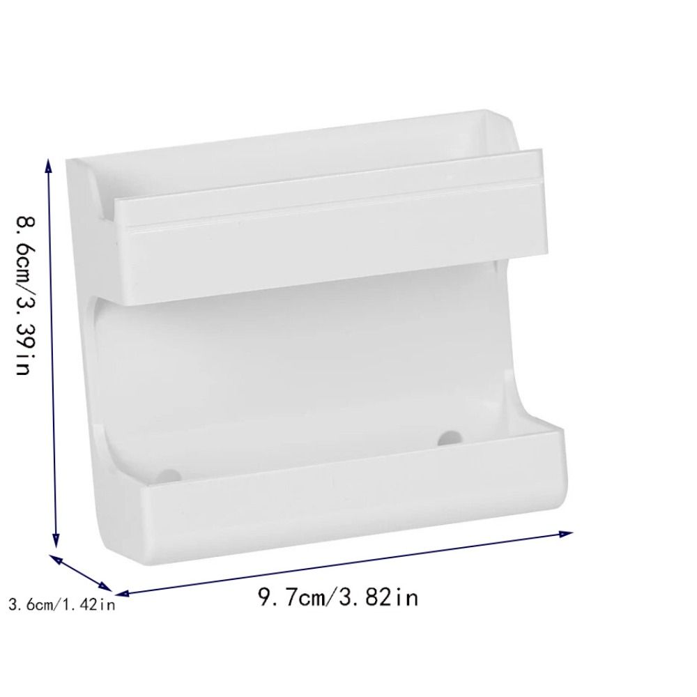 Med Självhäftande TV-fjärrkontroll Förvaringsställ Väggmonterad Mobiltelefonhållare Badrum