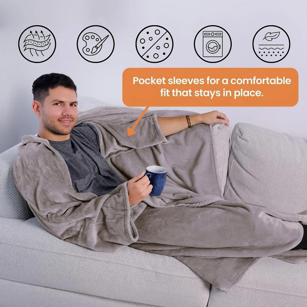 Flannel Office Nap Blanket Warm Sofa Throw Blanket Cozy TV Blanket Office