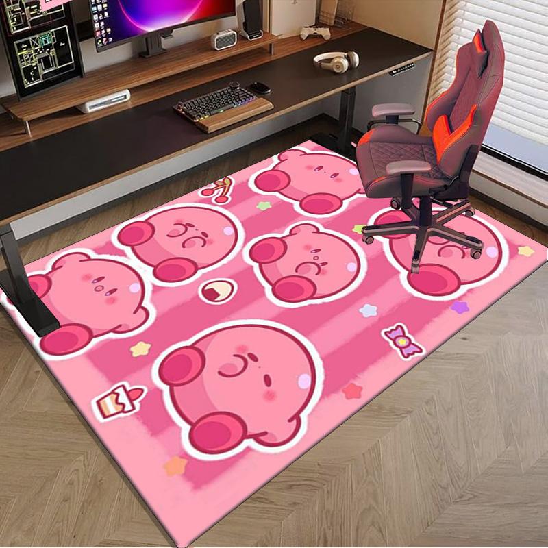 Pink pika Pattern Carpet, Chair Rug,Rug for Office Bedroom living rooms, Doormat decor Fan Gift Christmas Gift