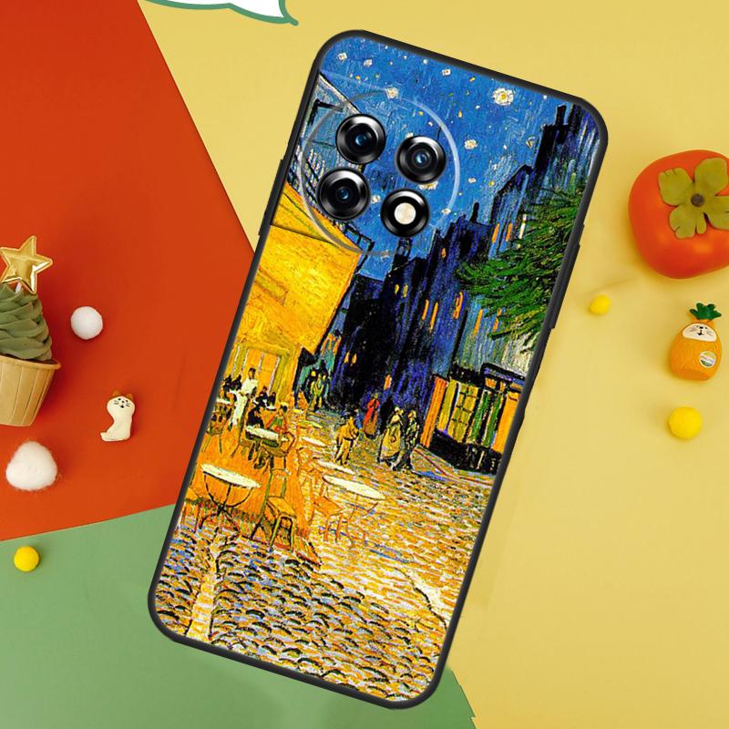 Paintings Starry Night Van Gogh Case For OnePlus 15 12 12R 13T 13R 13 11 9 10 Pro 10T 8T Nord 5 CE 2 3 4 Lite N20 N30 Cover
