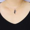 [Sears] Feather Pendant Top, Sterling Silver 925, Pendant Top Only