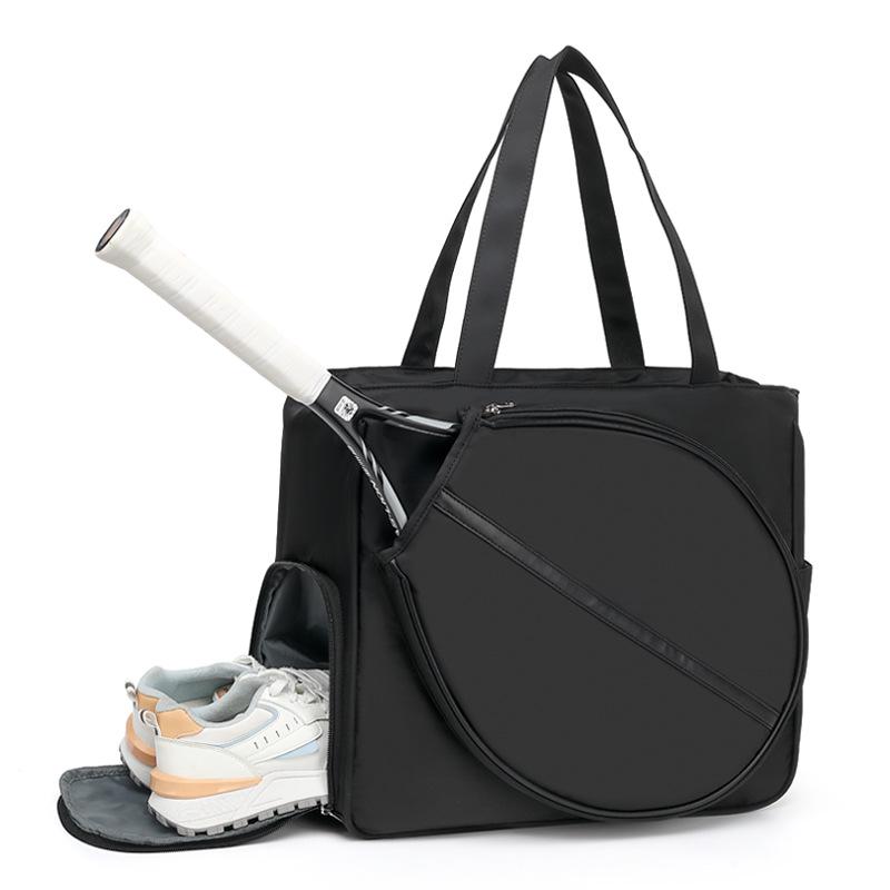 Spot Single Shoulder Tennis & Badminton Bag with Shoe Compartment, Large Capacity, Lightweight Sports Training, Professional Racket Bag