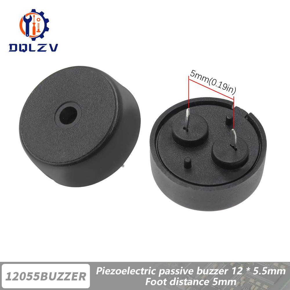 1255 passive piezoelectric buzzer 12*5.5MM pogo pin ETC environmental protection buzzer 4K HZ frequency Connector