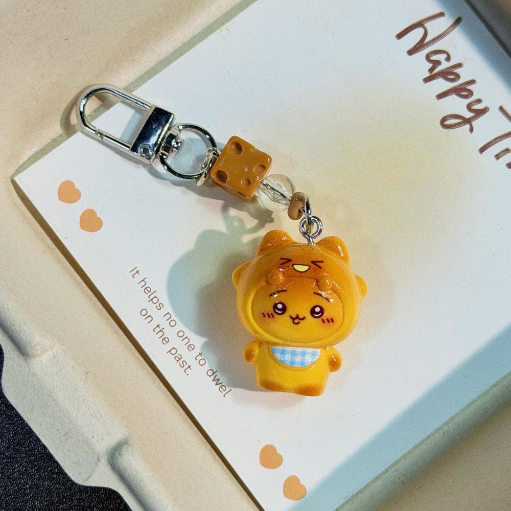

15 Pcs Chiikawa 3D Cartoon Keychain Cute And Funny Bib Pendant Backpack Small Pendant Birthday Gift (As shown-6847)-