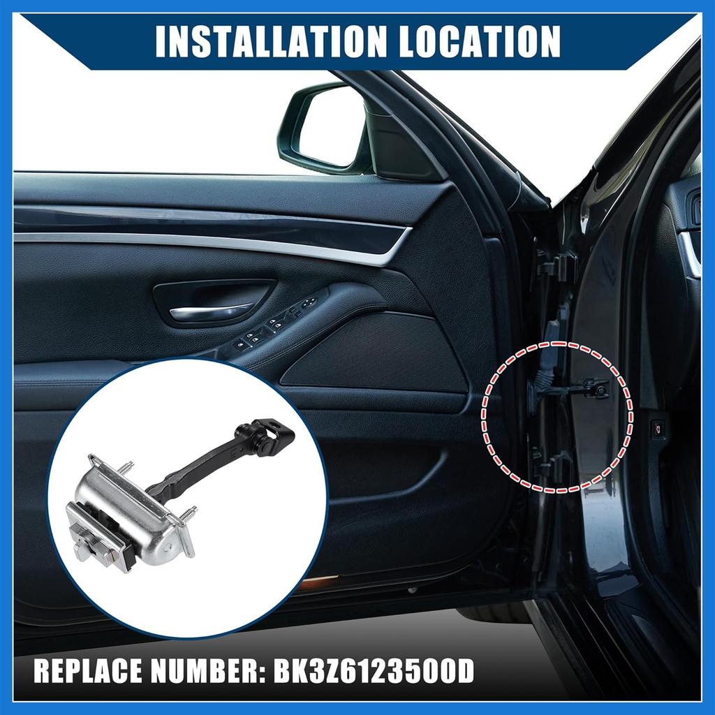 No.BK3Z6123500D Front Left or Right Door Check Strap Limiter Stopper for Ford E-Transit Transit-150 Transit-250 2015-2022 / Driver Passenger Door