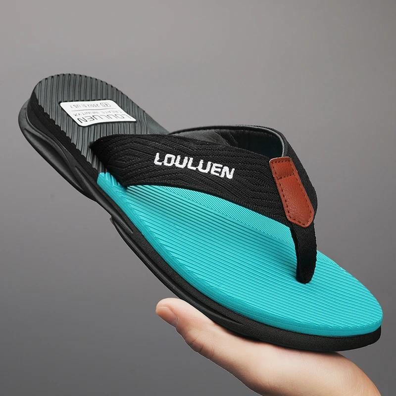 New Men Slippers Summer Ankle Wrap Shoes Slip-resistant Slide SandalsSummer Male Slippers Beach Water Shoes Zapatillas Hombre