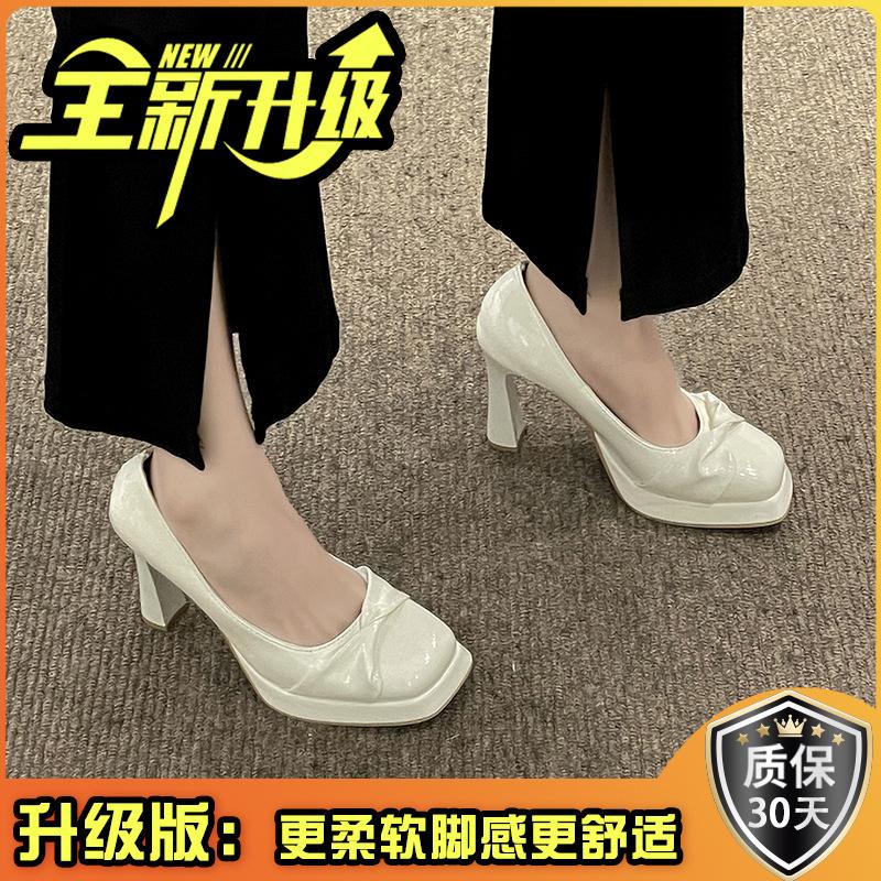 Fashion Girl High Heels Children's Spring Design Sense Niche Stiletto Single Shoes