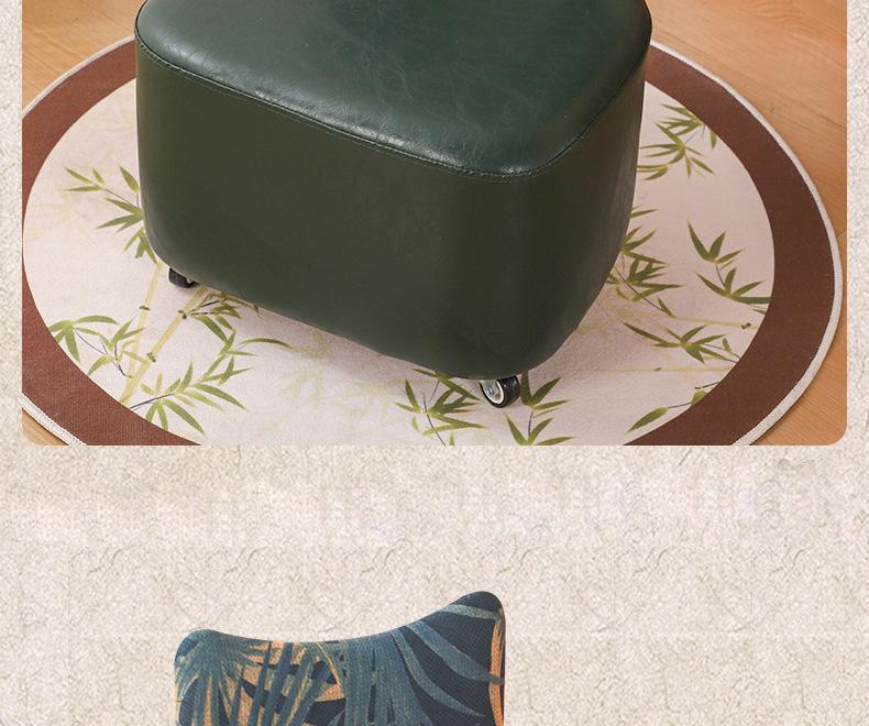 High-Leg Small Stool with Wheels - Versatile Chair for Living Room or Entryway