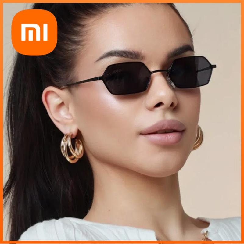 Xiaomi Metal Küçük Çerçeveli Çokgen Güneş Gözlüğü Kadınlar İçin Trend Retro Gözlük Kişilik Üst Düzey Güneş Gözlüğü 340