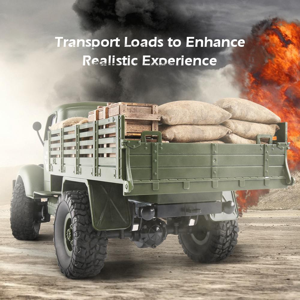 JJRC Q60 Q75 1:16 RC Car Simulation THAAD Six Wheel Military Truck Model Off-Road Climbing Children's RC Car Toys Christmas Gift