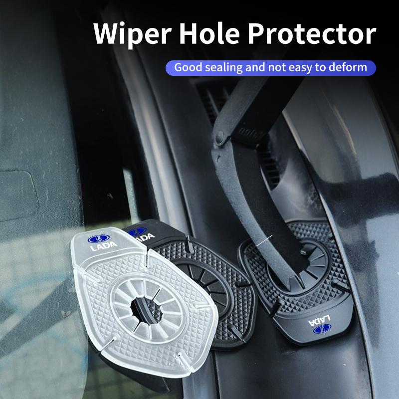 Car Windshield Wiper Hole Protector Silicone Material Dustproof For Lada Priora Sedan Sport Kalina Largus Vaz Samara 2110
