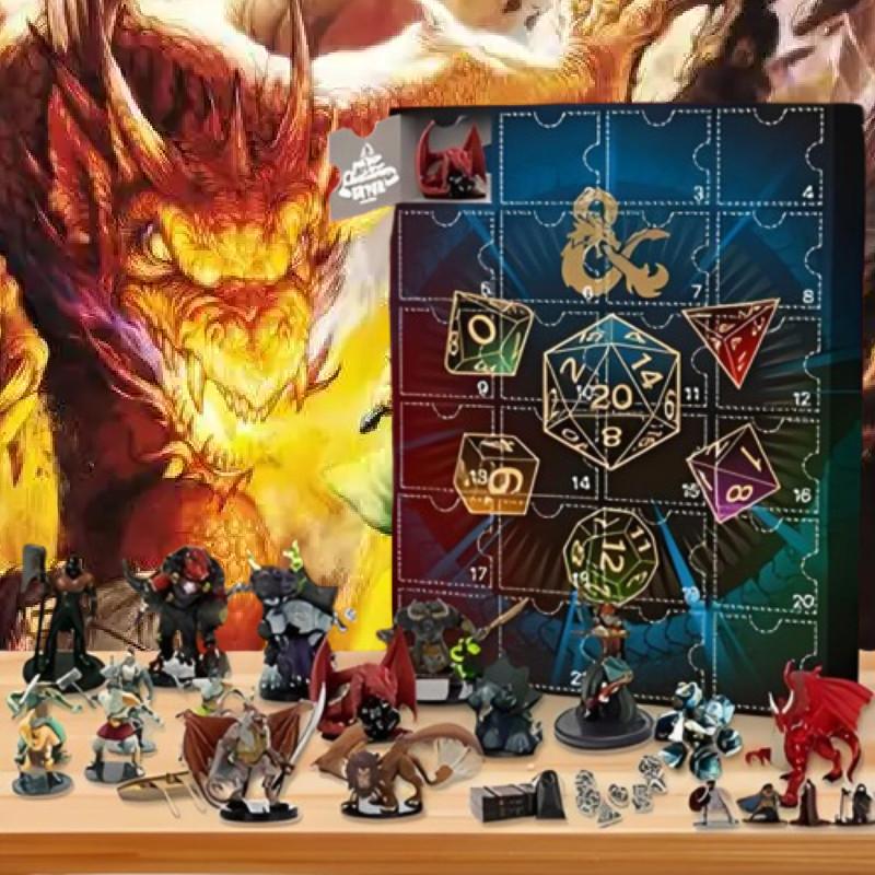 Dragons And Dungeons 24 Gifts Advent Calendar Blind Box Toy Decorative Figures