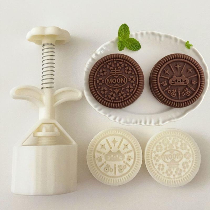 50G 75G Mooncake Mold Plastic Hand Thesis Cookie Cat Pattern Plummers Pastry Decoration Tool Mid Autumn Festival