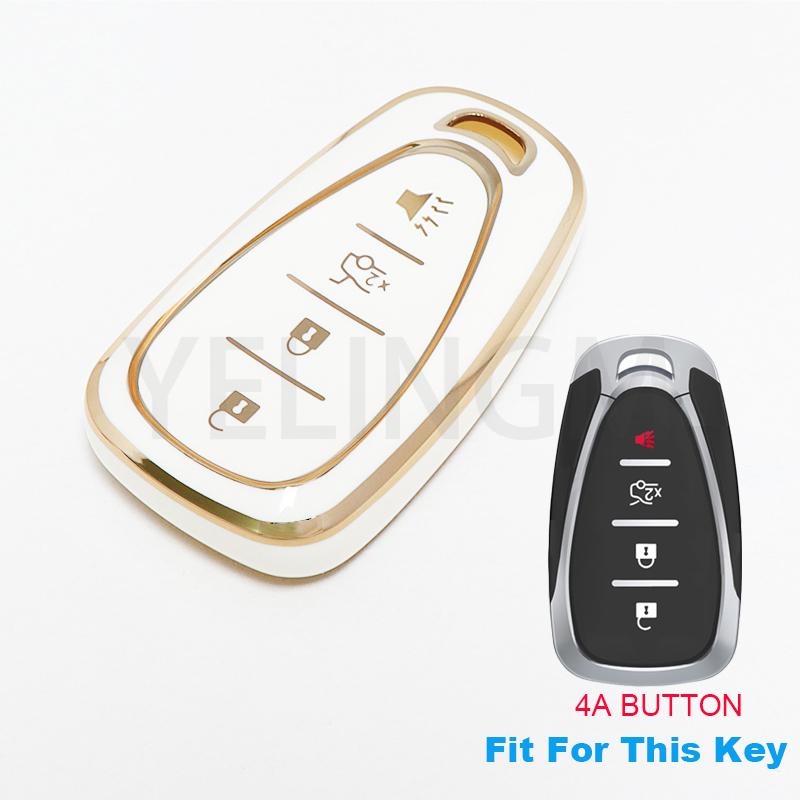 Etui na kluczyk samochodowy dla Chevrolet Chevy Cruze Traverse Spark Equinox Sonic Volt Bolt Malibu Camaro 2/3/4/5 przycisków Auto Shell Fob
