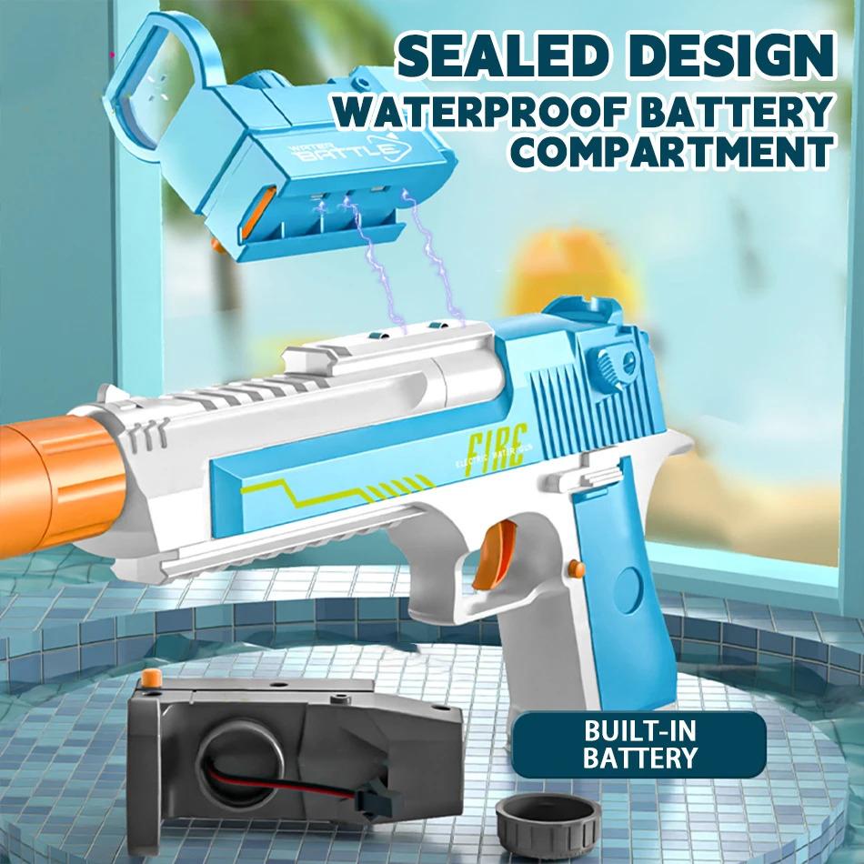 New Water Gun Electric Pistol Shooting Toy Full Automatic Summer Beach Toy For Kids Children Boys Girls Adults pistolet a eau