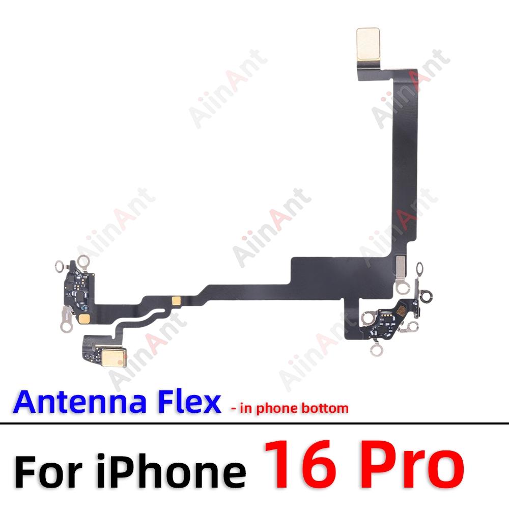 OEM NFC Bluetooth GPS Cellular Antenna WI-FI Signal Pressure Microphone Wifi Flex Cable For iPhone 16 Pro Max Plus 16e Parts
