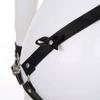 Best Selling and America Couple Sex Toys Leather Double Sided Personal Binding Hollow Out With Handcuffs Wearing