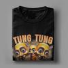 Vintage T Shirt Summer Tung Tung Sahur Hippie T Shirts  Cotton Tee Shirt for Unisex YK Casual Short Sleeve Clothes