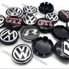 For VOLKSWAGEN VW 4pcs 55mm 65mm Car Wheel Center Caps Hubcap Cover Accessoreies For Volkswagen VW R Line GTI Golf 5 7 Caddy Pas