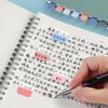 Colored PET Label 30/60/120Pcs Repositionable Writable Adhesive PET Note Page Marker for Notebook Planner Binder Folder