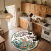 Leopard Pattern Round rug,Carpet Rug for Living Room Bedroom Playroom ,Non-slip Floor Mat,Holiday Gifts and Birthday Gifts.