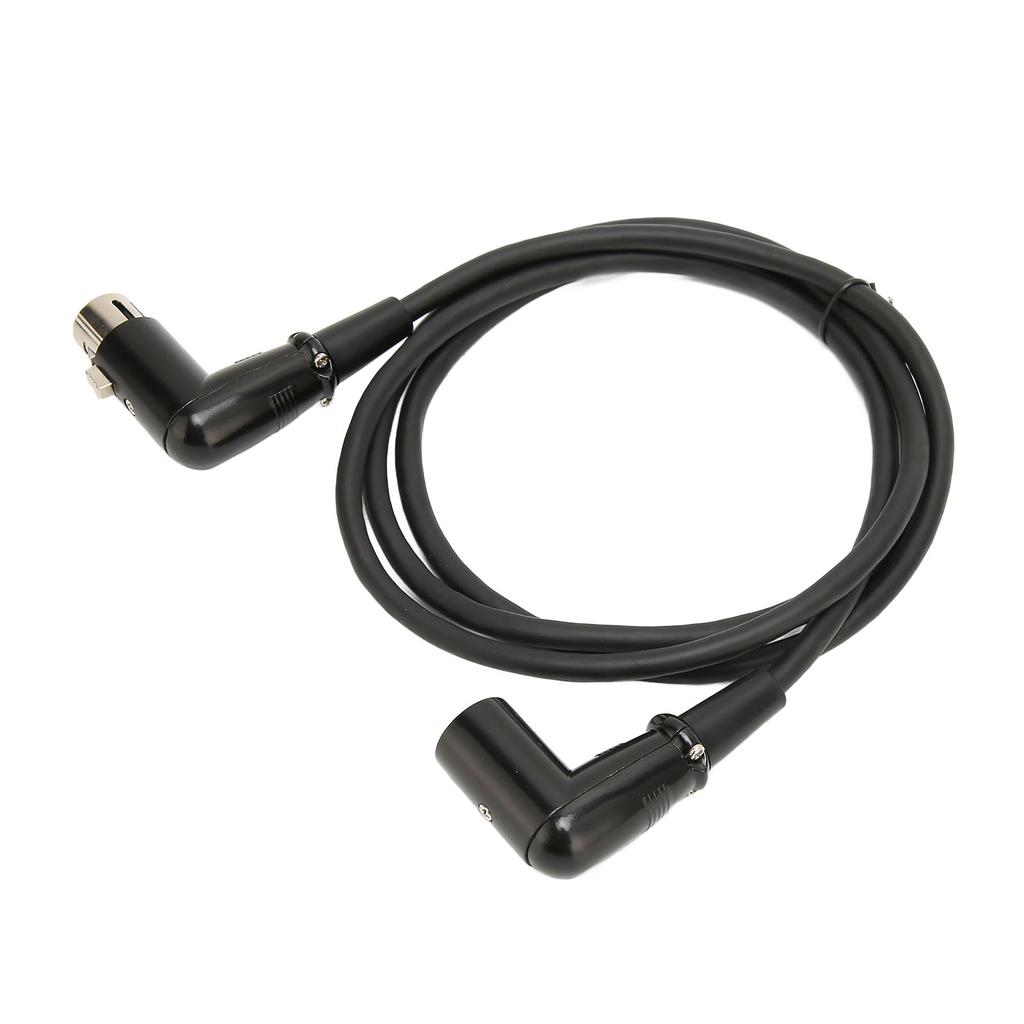 XLR Male To Female Cable 3 Pin OFC Conductor XLR Male Right Angle To Female Right Angle Microphone Cable