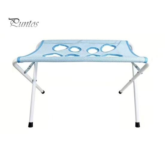 Adjustable Pet Grooming Stand Table with Foldable Stand, Strap, Cat Hammock, 8-Hole Small Dog Tool Washing Station for Bathing, Nail Trimming of Dogs
