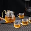 Elegantes Glas-Teekannen-Set mit Sieb - Perfekt für losen Tee