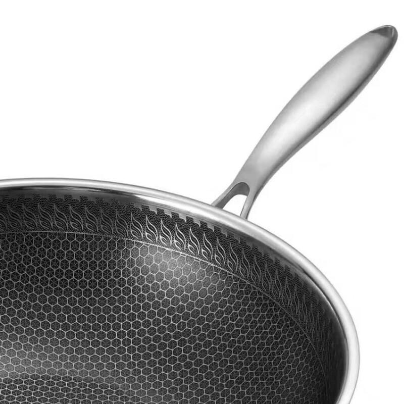 Yoshida Sho 32cm 3-Layer Steel Non-Stick Wok