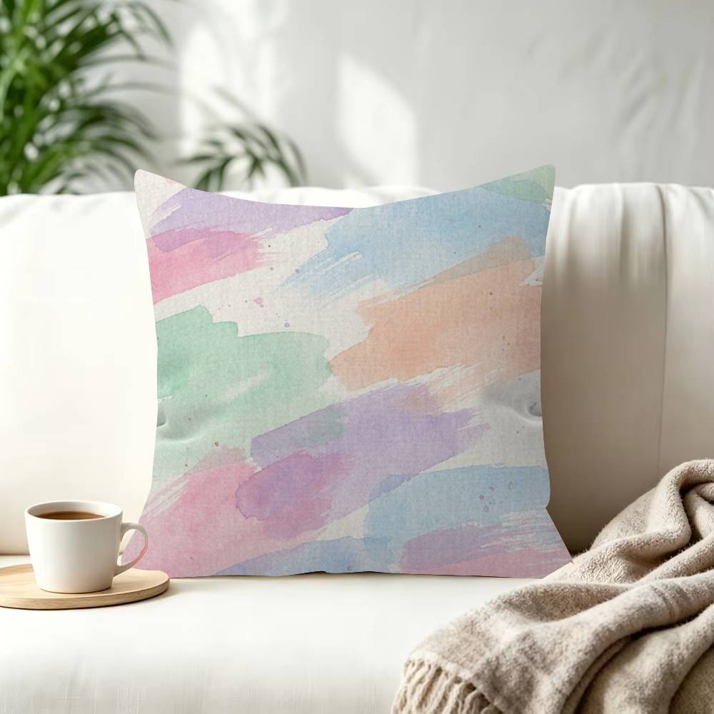 Light Pink Paneling beauty Decorative Polyester Throw Pillow Cover Square Suitable for Home Office Coffee Shop Decor